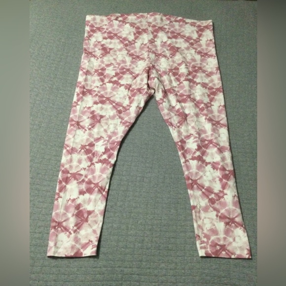 Old Navy High Rise Ankle Pink Tie-Dye Leggings Size 3X NWOT - Picture 6 of 6